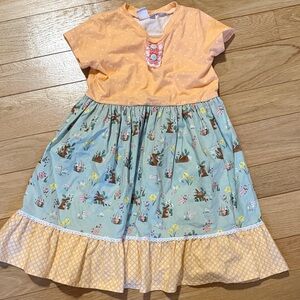 Sweet Leaf Lane Peach Polka Dot Dress